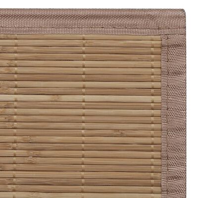 Teppe naturlig bambus rektangulært 80 x 200 cm