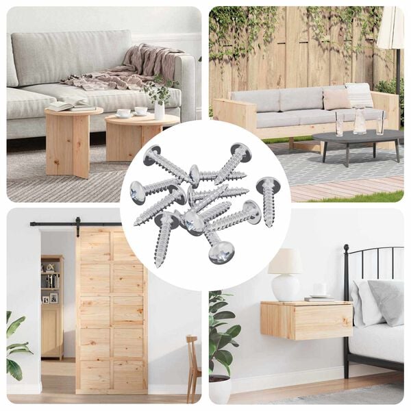 vidaXL Selvgjengende Spiker 12 pcs Sinkbelagt 4 x 20 mm St&aring;l