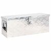 vidaXL Oppbevaringsboks s&oslash;lv 60x23,5x23 cm aluminium