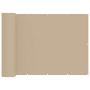 vidaXL Balkong privat skjerm 200 x 800 cm Stoff med PU-belegg Beige