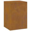 vidaXL Planteholder 2 pcs Rusten 24 x 24 x 35 cm Cortenst&aring;l