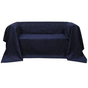Mikro-semsket sofa overtrekk marinebl&aring; 140 x 210 cm