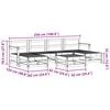 vidaXL Hage lounge sett 6 pcs VoksBrun Massiv furu