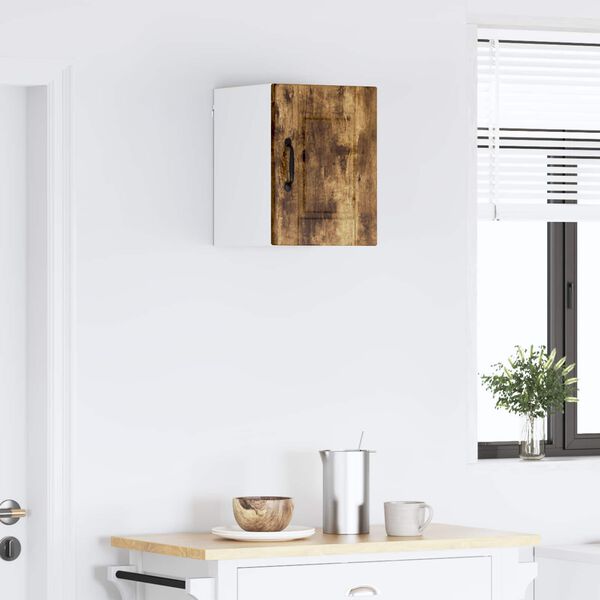 vidaXL Kj&oslash;kkenskap med hylle R&oslash;kt eik 30 x 31 x 40 cm Konstruert tre