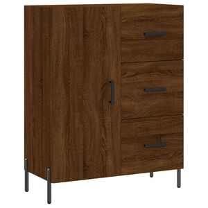 vidaXL Skjenk brun eik 69,5x34x90 cm konstruert tre