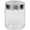 vidaXL Oppbevaringskrukker med sølvt lokk 6 stk 800/1200/1700 ml