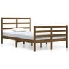 vidaXL Sengeramme honningbrun heltre furu 120x200 cm