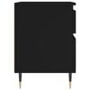 vidaXL Nattbord 2 stk svart 40x35x50 cm konstruert tre