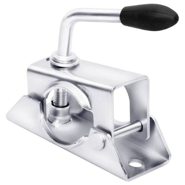 vidaXL Klemmer til st&oslash;ttehjul 2 stk 13,5x6,5x14 cm galvanisert st&aring;l