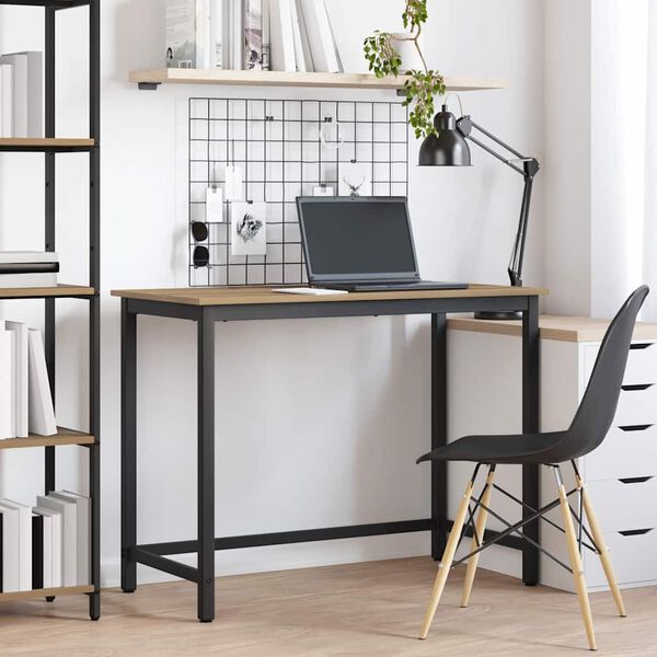 vidaXL bord Artisan Eik 80 x 50 x 76,5 cm Konstruksjonsvirke og st&aring;l