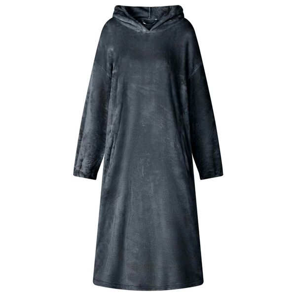 vidaXL Teppe-hettegenser Marinebl&aring; m Flanell