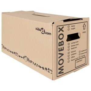 vidaXL Flytteboks 20 stk. Naturlig 59 x 31,5 x 31,5 cm Papp