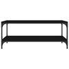 vidaXL Salongbord svart 100x50x40 cm konstruert tre