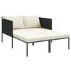 vidaXL Solseng med pute 2-person Antrasitt 115 x 153 x 69.5cm Stål