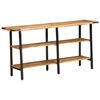 vidaXL Konsollbord 140x35x70 cm heltre mango