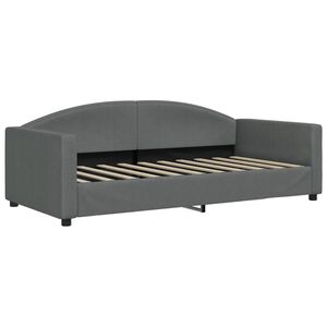 vidaXL Dagseng m&oslash;rkegr&aring; 90x190 cm stoff