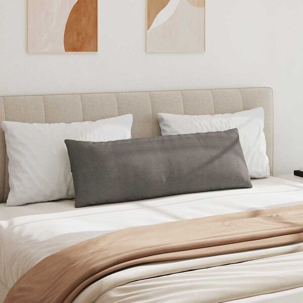 vidaXL Sofaputer 2 pcs Lysegrå 120 x 40 cm Corduroy stoff