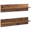 vidaXL Vegghylle 2 pcs Gamle tre 80 x 11,5 x 18 cm Konstruert tre