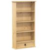 vidaXL CD-hylle Corona 52x17,5x103 cm heltre furu