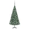 vidaXL Forh&aring;ndsbelyst kunstig juletre med kulesett 500 cm gr&oslash;nn
