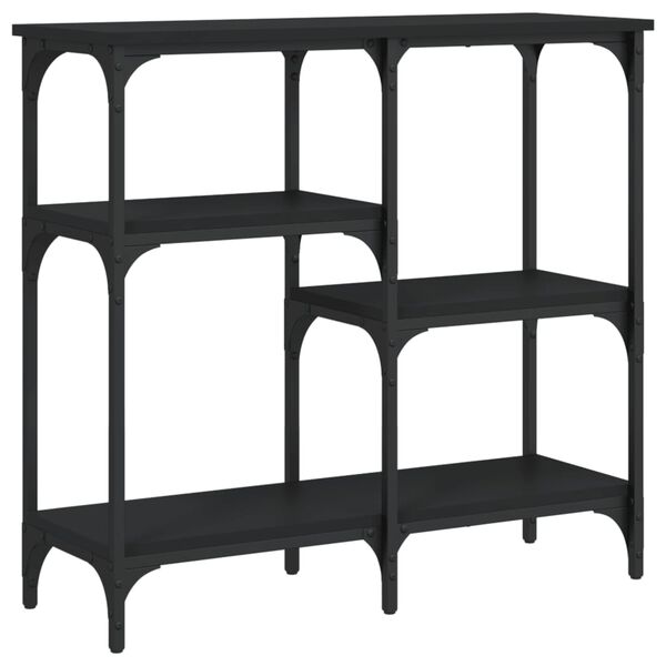 vidaXL Konsollbord svart 80x29x75 cm konstruert tre