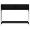 vidaXL Konsollbord svart 100x30,5x75 cm konstruert tre