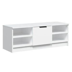 vidaXL TV-benk hvit 102x35,5x36,5 cm konstruert tre