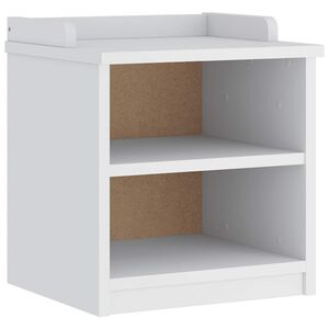 vidaXL Gangbenk SANDNES hvit 45x40x50 cm heltre furu