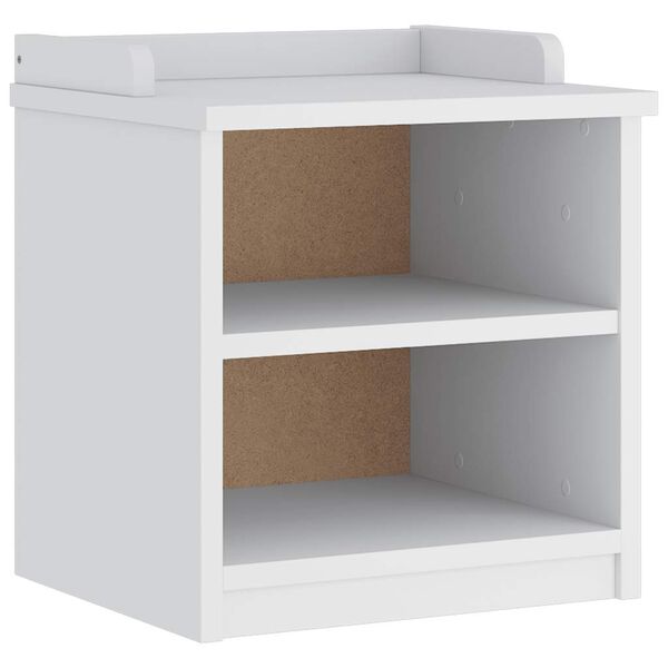 vidaXL Gangbenk SANDNES hvit 45x40x50 cm heltre furu