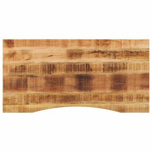 vidaXL Skrivebordsplate med kurve 110x60x2,5 cm heltre grovt mangotre