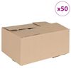 vidaXL Sammenleggbar boks 50 pcs Naturlig 30 x 21,5 x 14 cm Papp