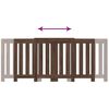 vidaXL Radiatordeksel brun eik 205x21,5x83,5 cm konstruert tre