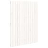 vidaXL Veggmontert sengegavl hvit 82,5x3x110 cm heltre furu