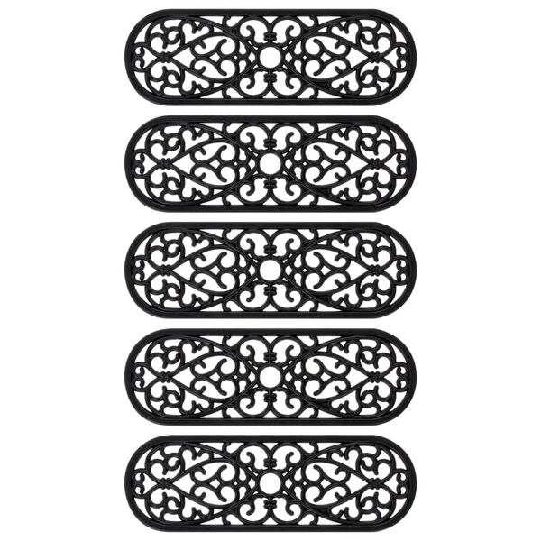 vidaXL Trappetrinn 5 stk 25x75 cm gummi