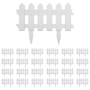 vidaXL Plenkanter 25 stk hvit 10 m PP