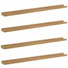 vidaXL Vegghylle med hylle 4 pcs Brun 100 x 9 x 3 cm Konstruert tre