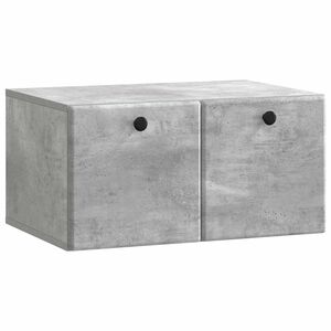 vidaXL Vegghengt TV skap 59,5 x 41 x 30 cm Betonggr&aring; Konstruert tre