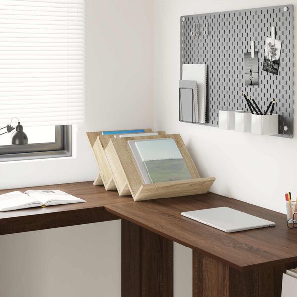 vidaXL Magasinreol Sonoma eik 53 x 40 x 28.5 cm Konstruert tre