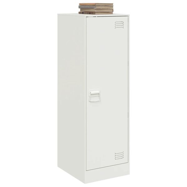 vidaXL Skjenk hvit 34,5x39x107 cm stål