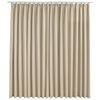 vidaXL Lystett gardin med metallkroker beige 290x245 cm