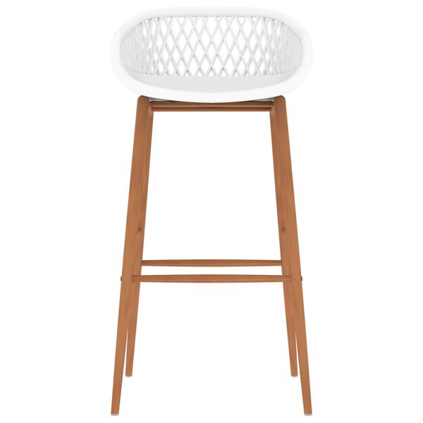 vidaXL Barstoler 2 stk hvit