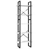 vidaXL Bokhylle 5 nivåer hvit 60x30x175 cm heltre furu
