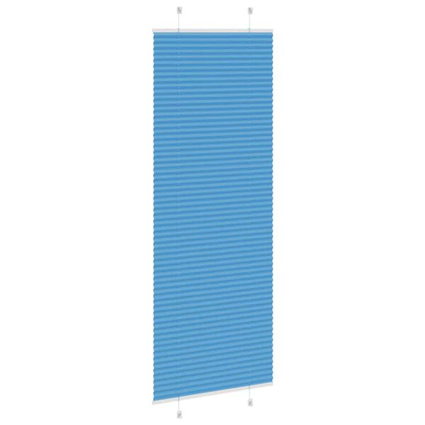 vidaXL Pliss&eacute;gardin Bl&aring; 70x200 cm Stoff Bredde 69,4 cm Polyester