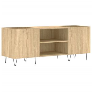 vidaXL Hifi-benk sonoma eik 121x38x48 cm konstruert tre
