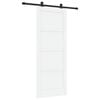 vidaXL Skyved&oslash;r ORKDAL 83 x 211 cm Konstruert tre Hvit og svart
