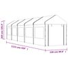vidaXL Paviljong med tak hvit 11,15x2,28x2,69 m polyetylen