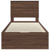 vidaXL Sengestamme med skuff Brun Eik 90 x 190 cm Ingeni&oslash;rtre