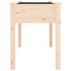 vidaXL Plantekasse med foring 118x59x76 cm heltre gran