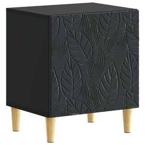 vidaXL Nattbord Svart 43 x 34,5 x 50 cm Konstruert tre
