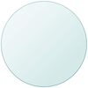 vidaXL Bordplate Herdet Glass Rund 80 cm